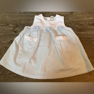 Adorable Striped Blue and White Kids Dress (Vintage)